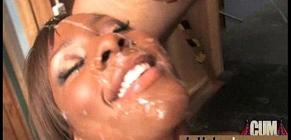  Naughty black wife gang banged by white friends 14